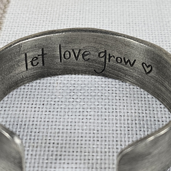 LISA LEONARD Designs Let Love Grow Pewter Cuff Bracelet - Picture 2 of 12
